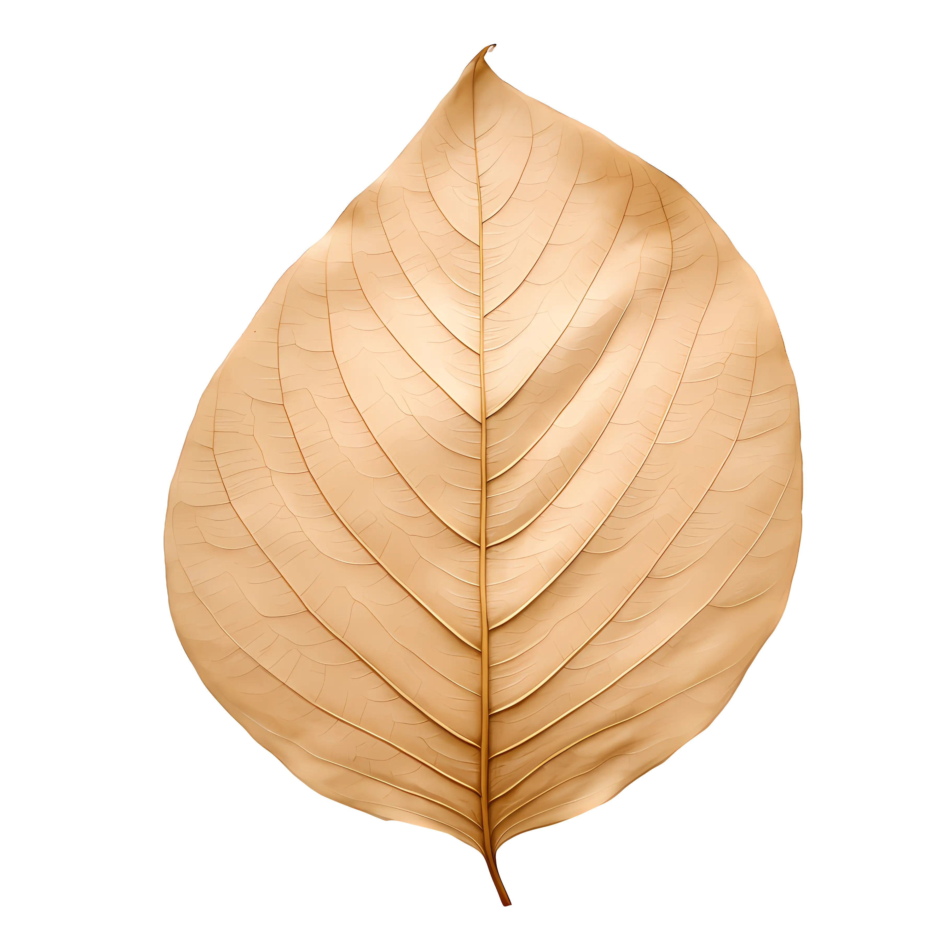 Rounded Dried Leaf Illustration