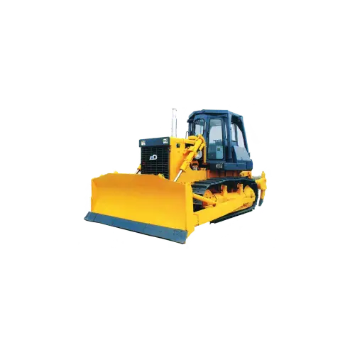 Yellow bulldozer for construction projects