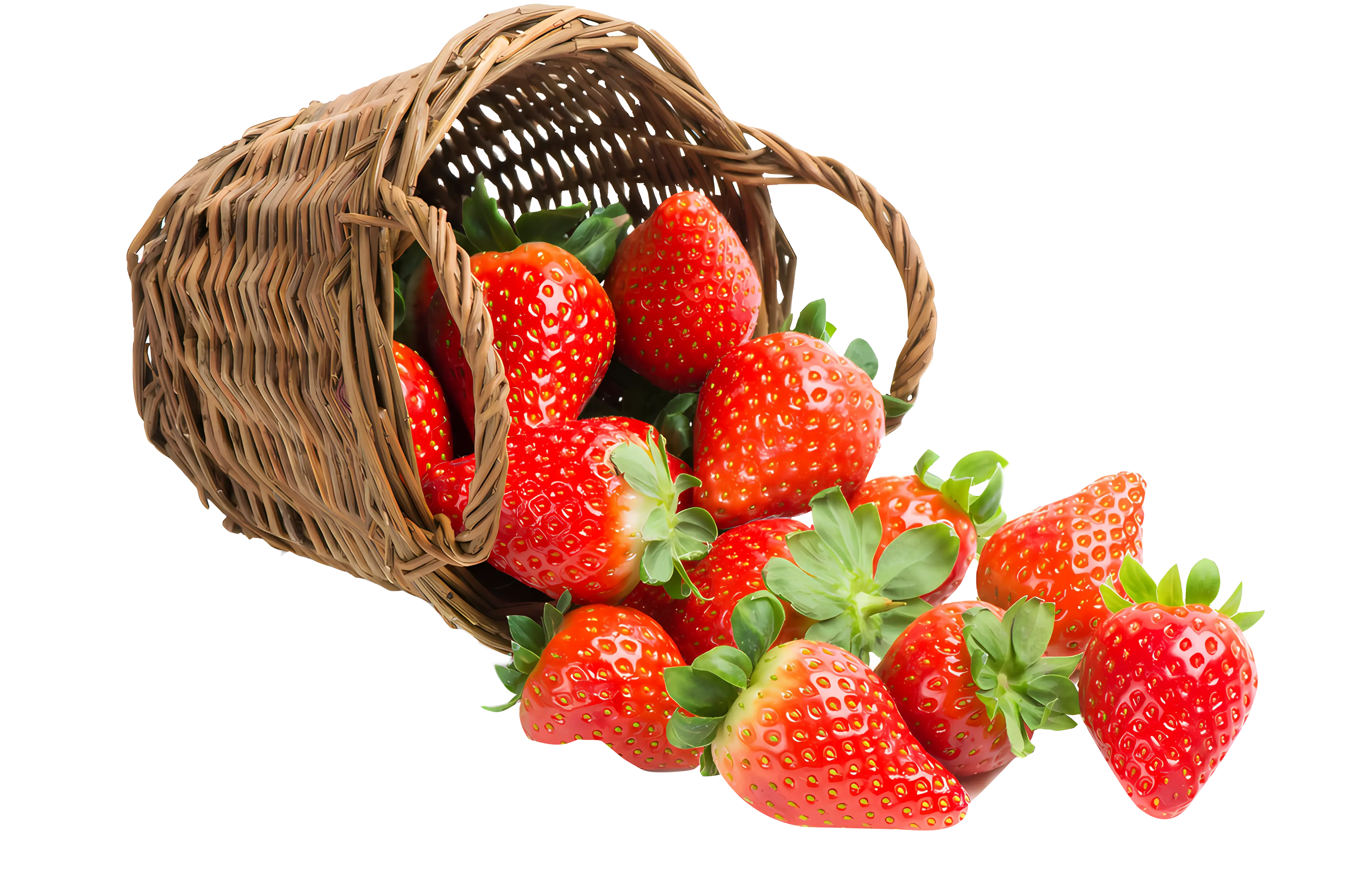 Fresh Strawberries in a Basket