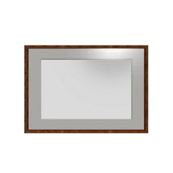 Rectangular Mirror with Wooden Frame
