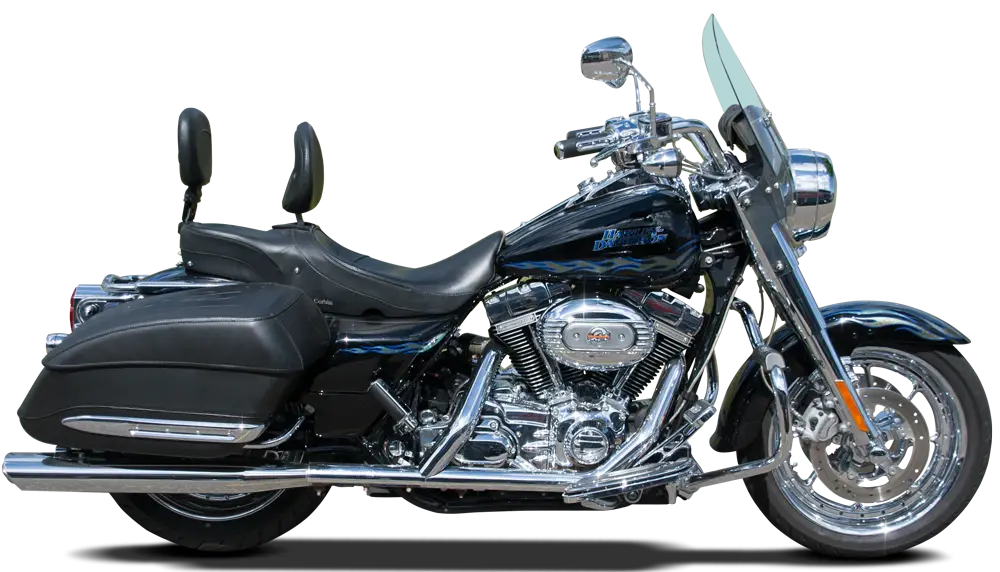 Luxury Black Touring Motorcycle