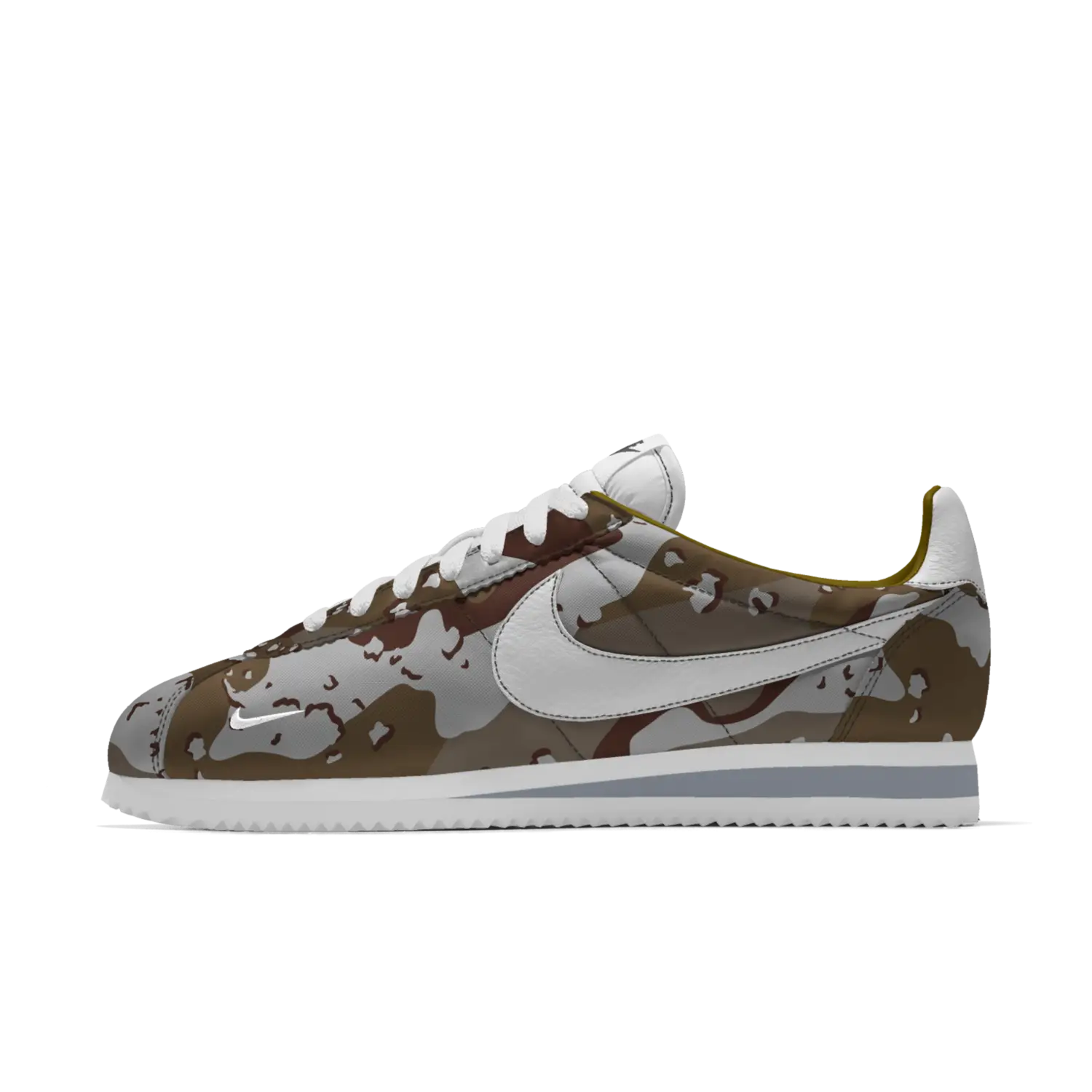 Camouflage Sneakers with White Accents