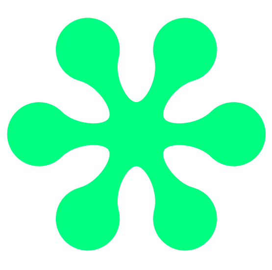 Green Starburst Icon Illustration