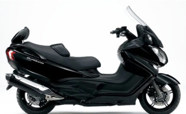 Black Modern Scooter Side View
