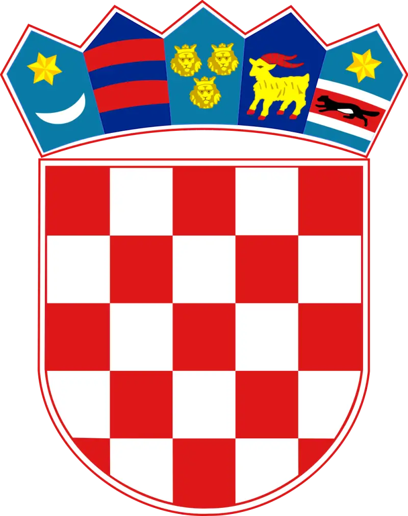 Croatian Coat of Arms with Checkerboard Pattern