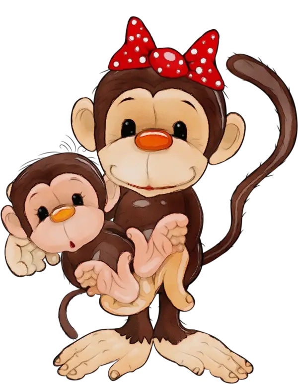 Mother and Baby Monkeys