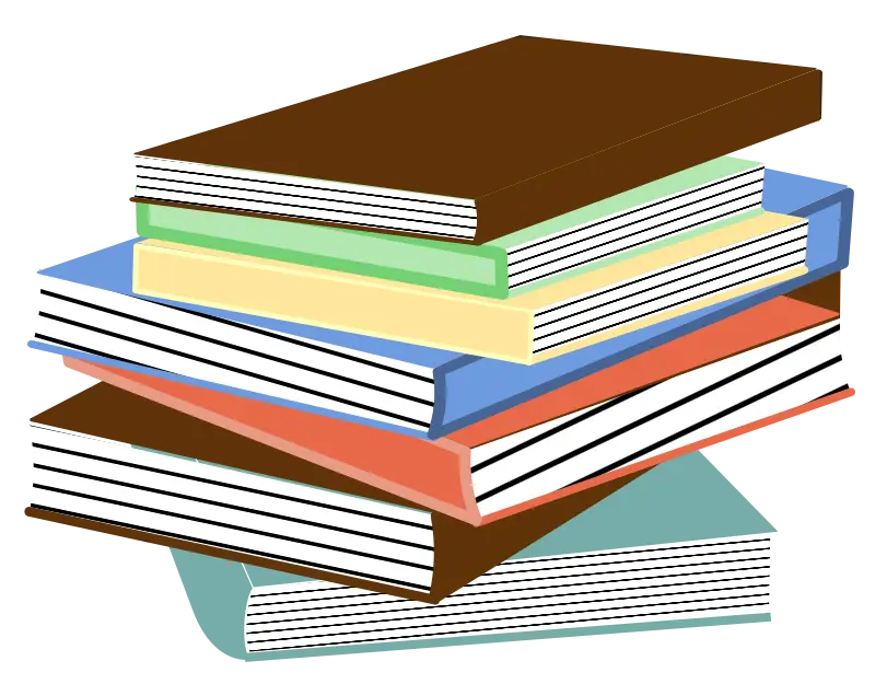 Colorful Stack of Books for Education