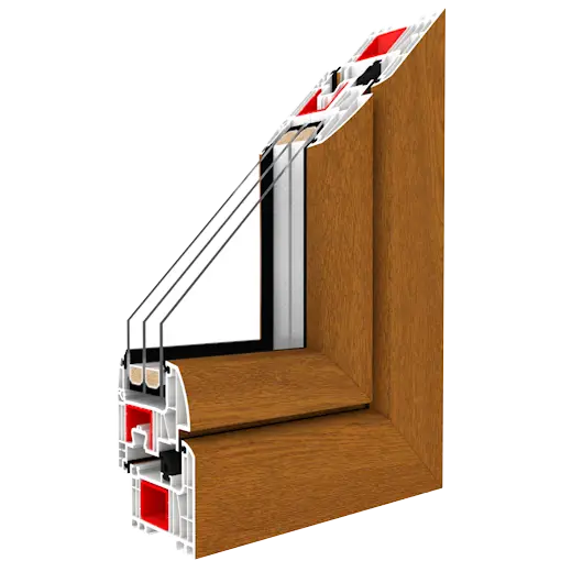 Wooden Textured Window Frame