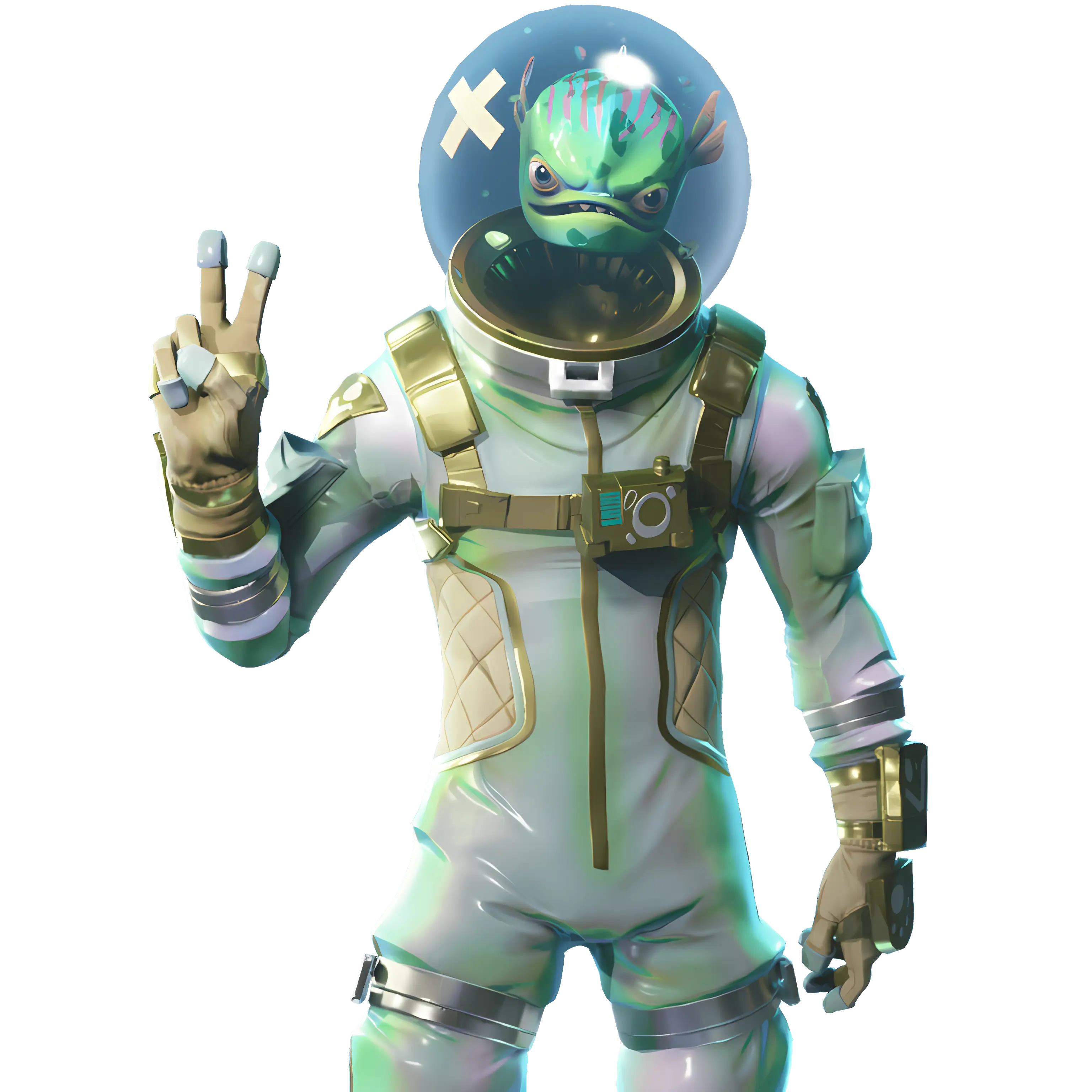 Alien Astronaut in Spacesuit