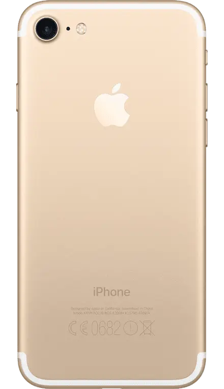 Gold iPhone Back View