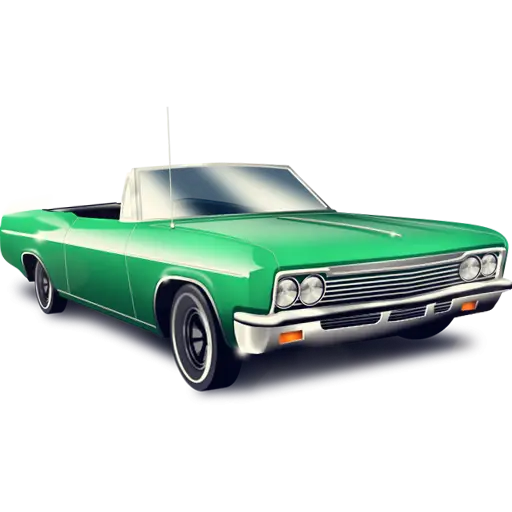Green Vintage Convertible Classic Car