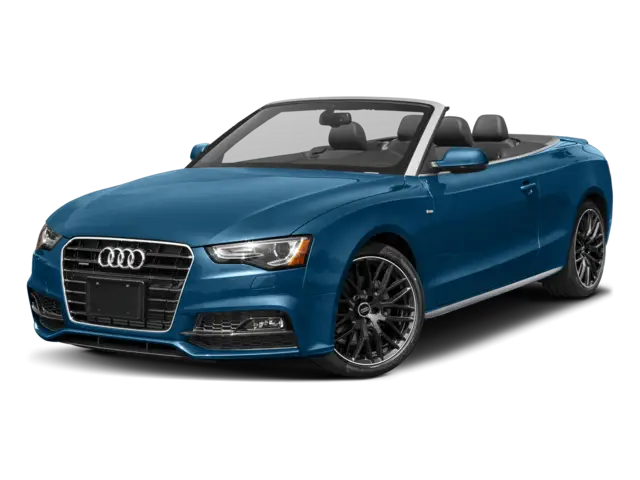 Blue Audi Convertible