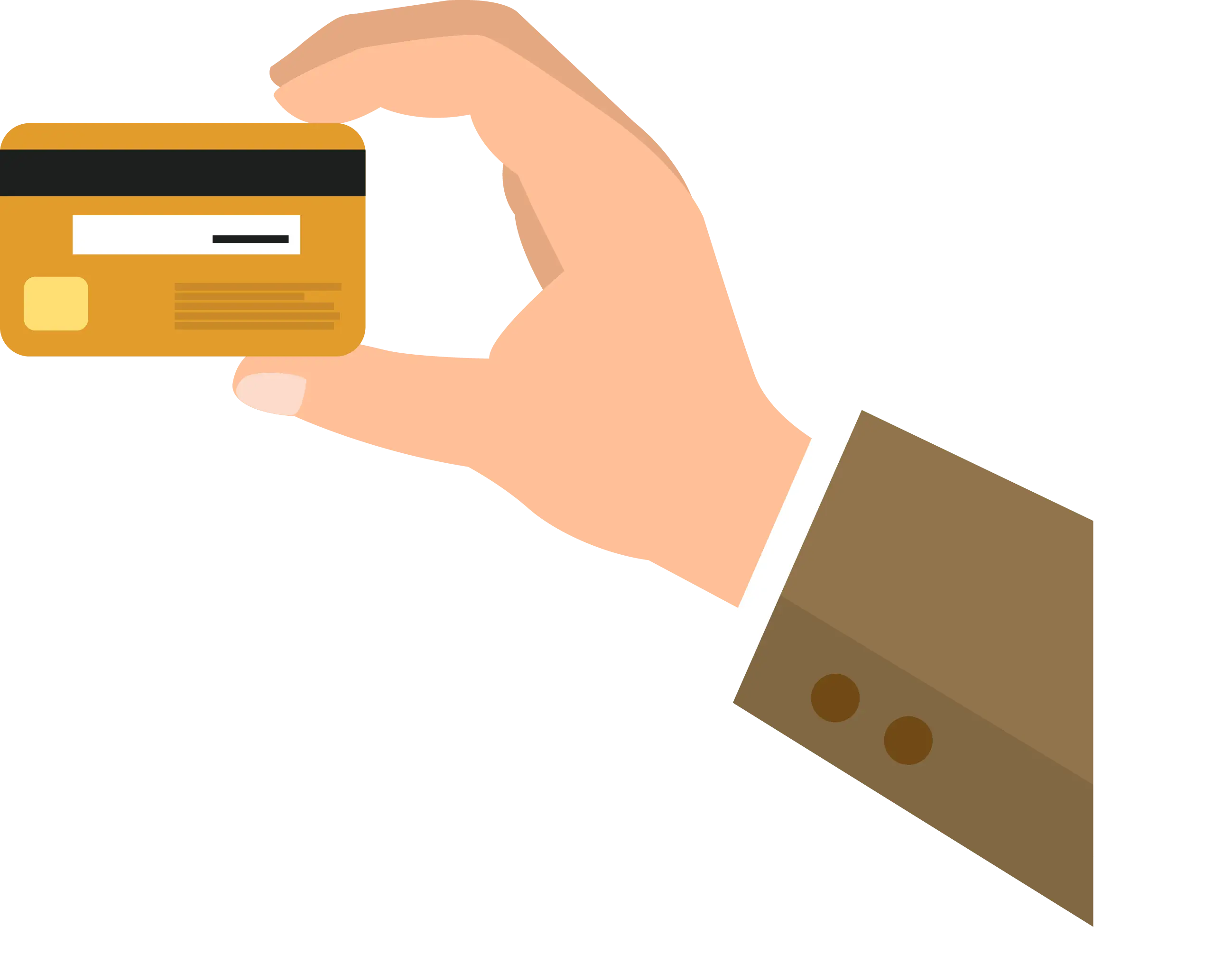 Hand Holding a Credit Card
