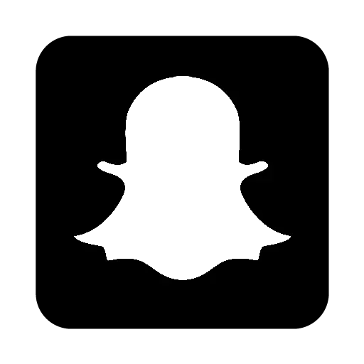 Black and White Snapchat Logo