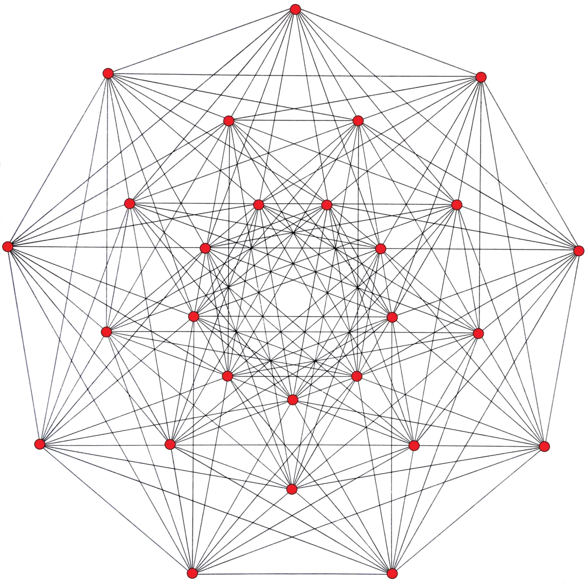 Abstract Network Structure with Interconnected Nodes