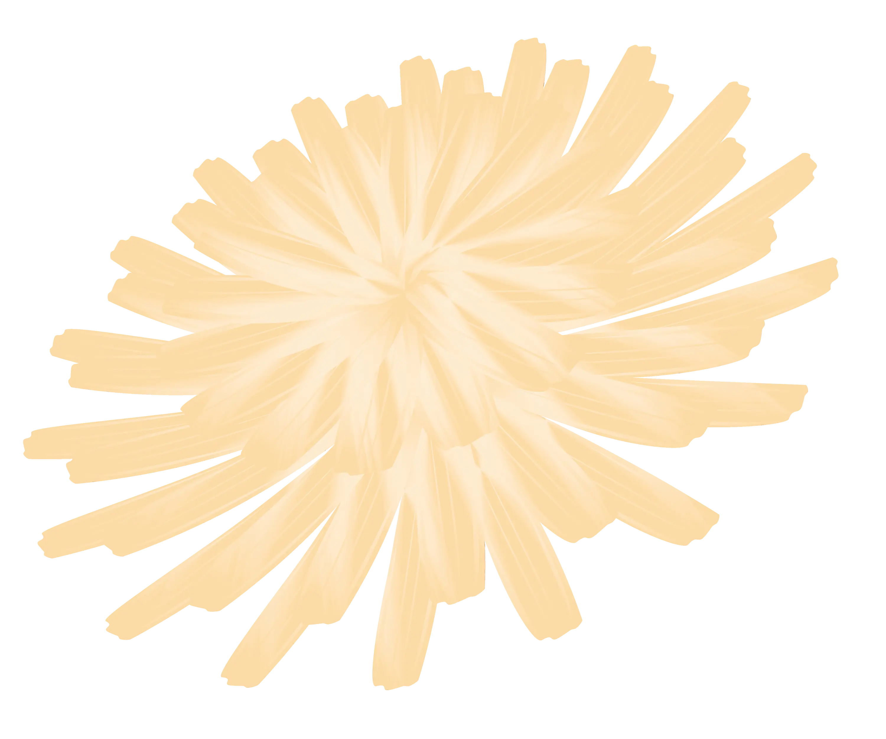 Abstract Yellow Burst Shape