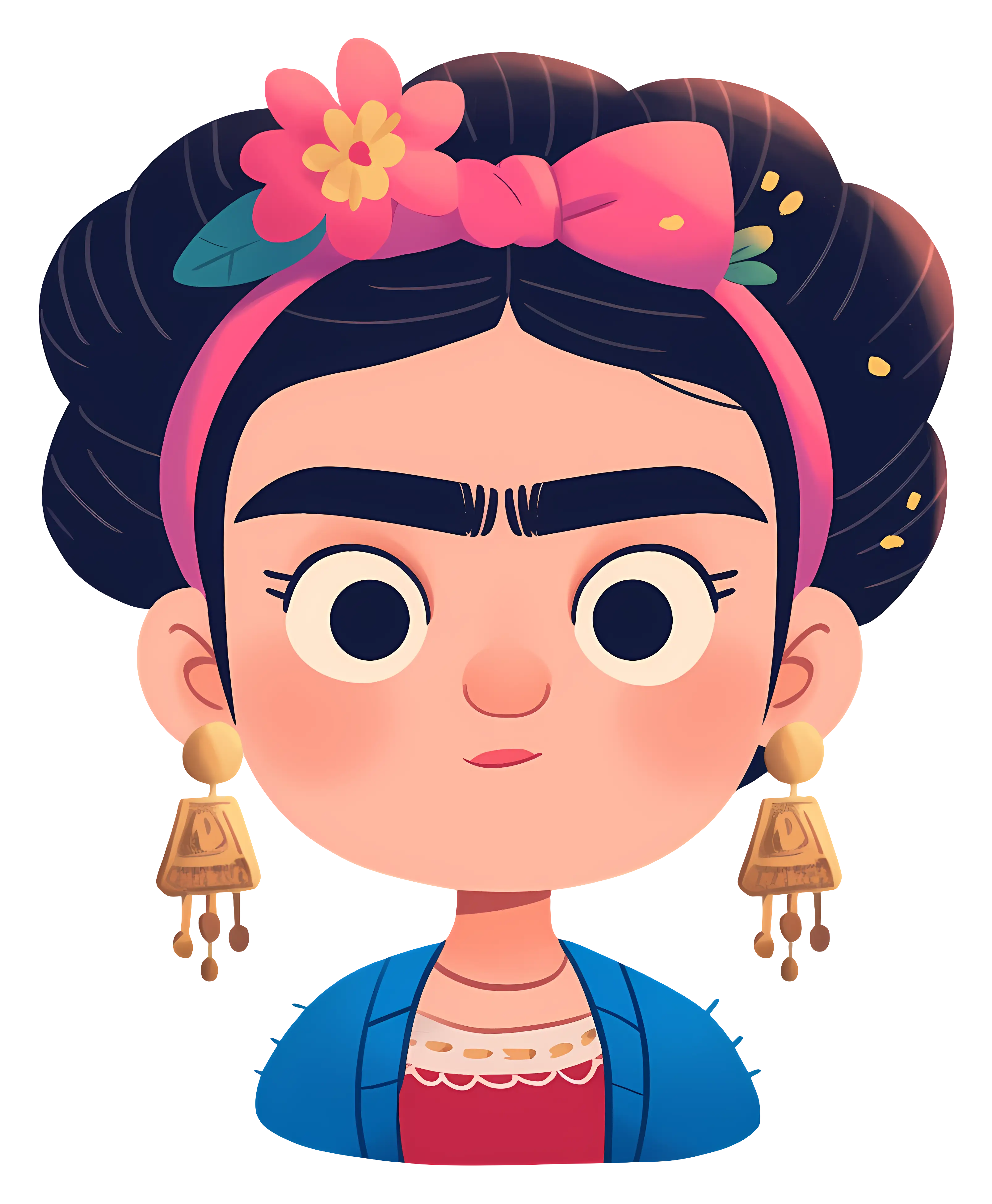 Frida Kahlo Cartoon Portrait