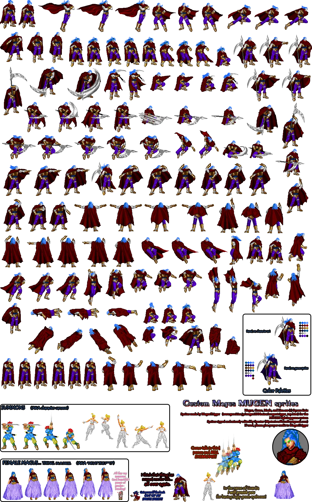 Mage Character Sprite Sheet