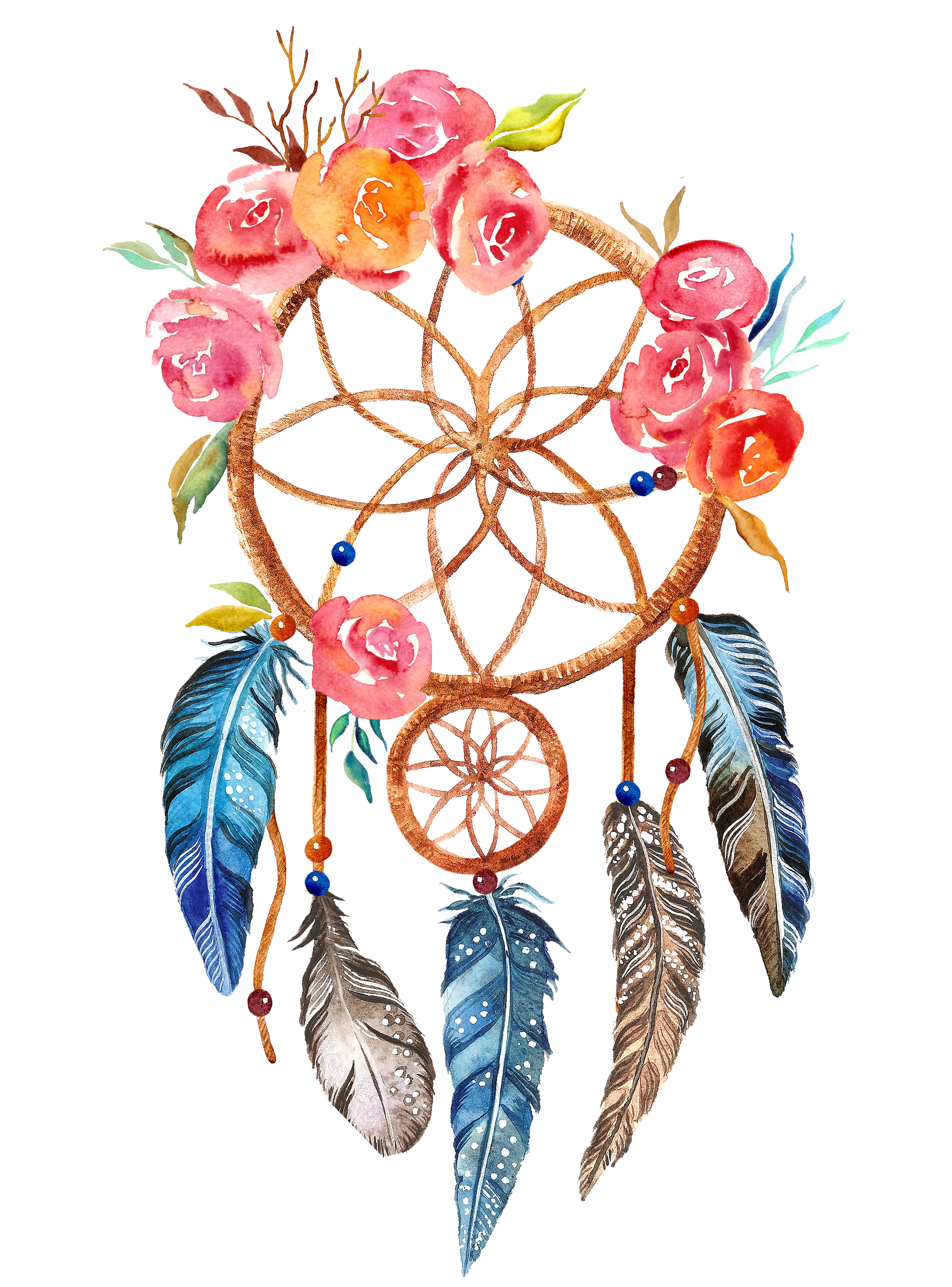 Floral Dreamcatcher Illustration