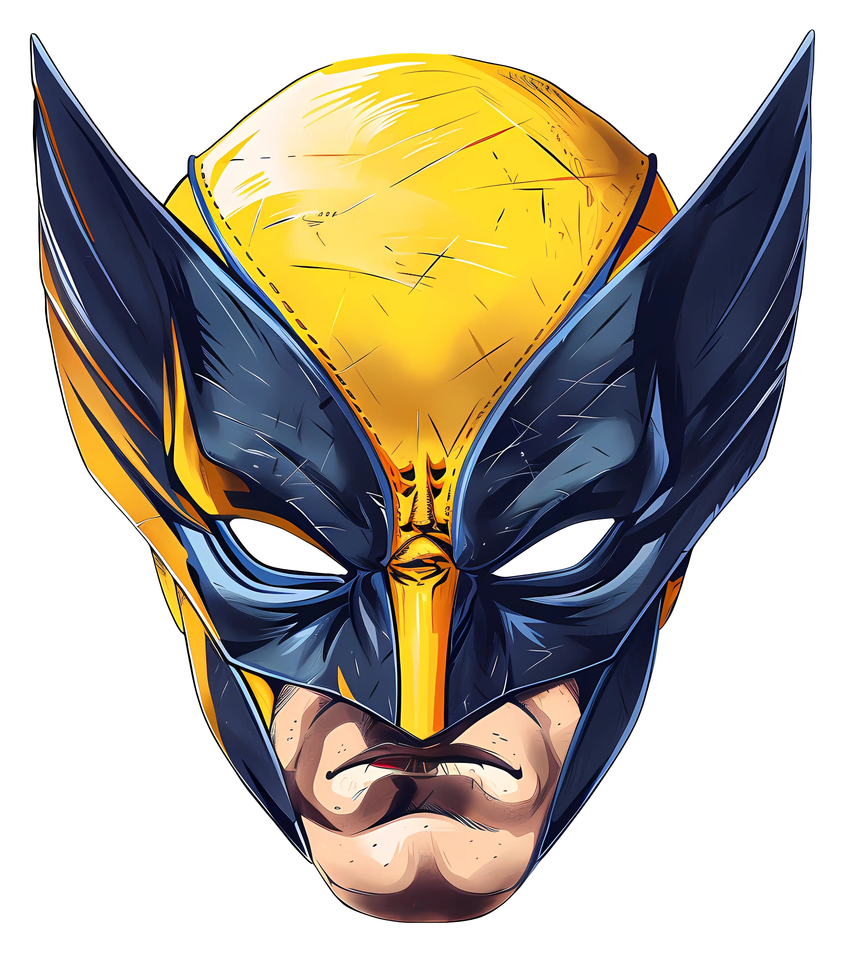 Superhero Mask Illustration