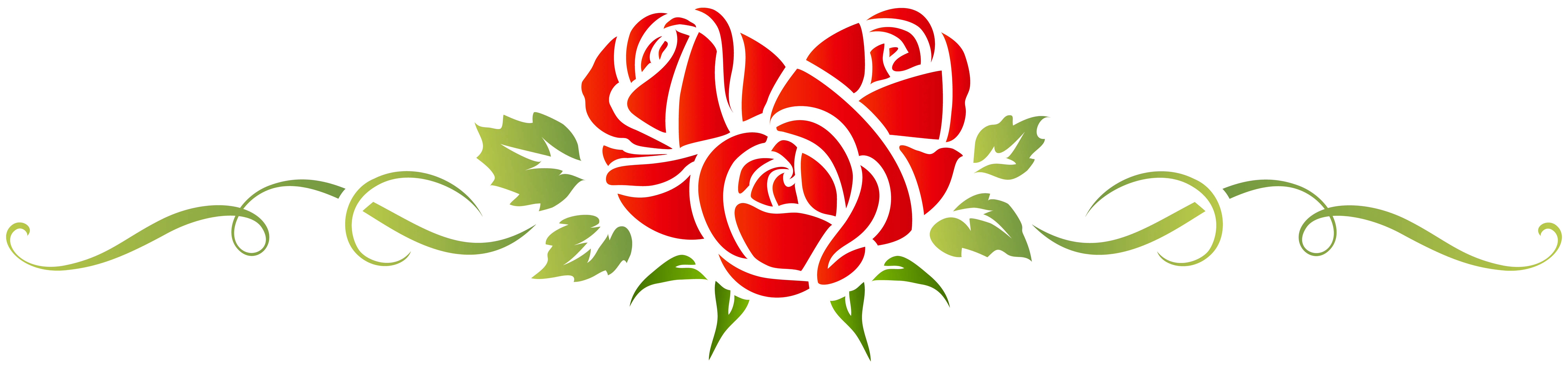 Red Roses Decorative Design for Romantic Themes
