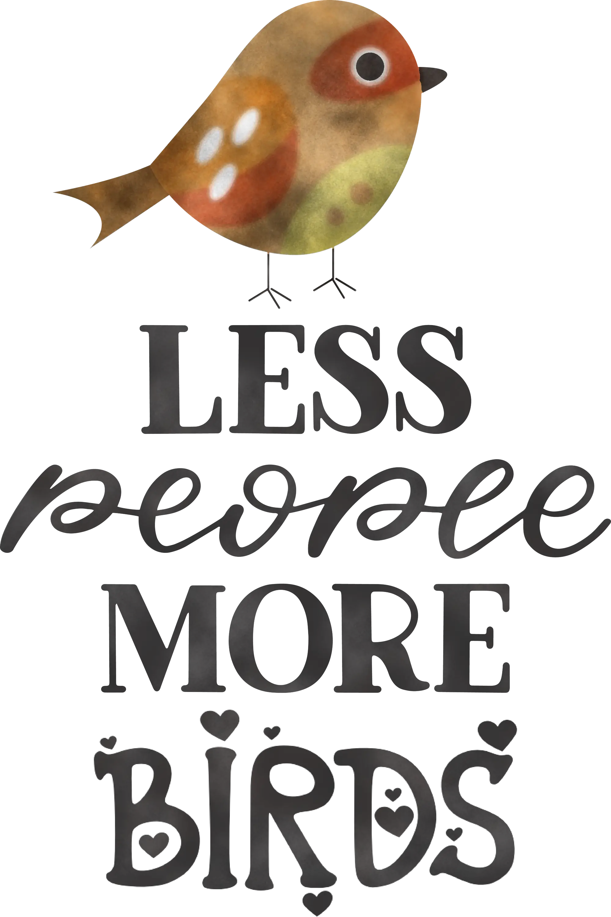 Bird Illustration with Positive Quote