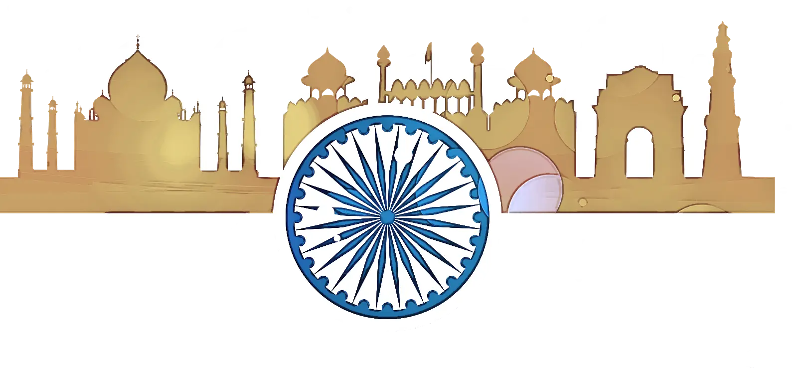 India Gate and Ashoka Emblem Design