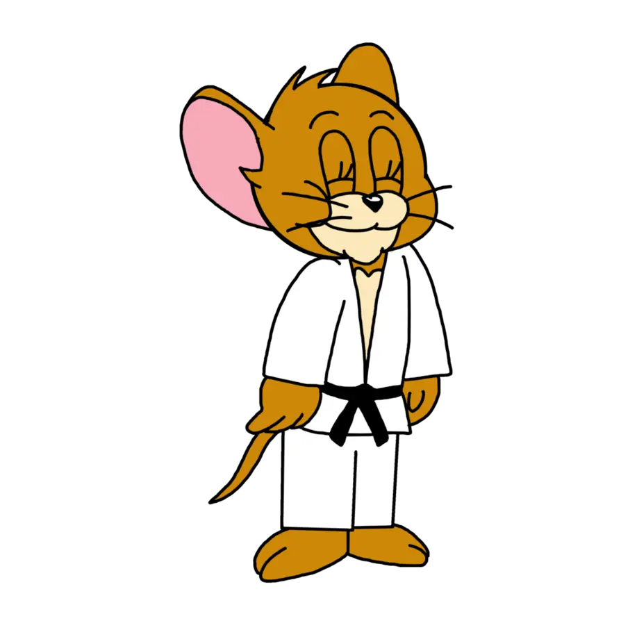 Jerry in Karate Outfit