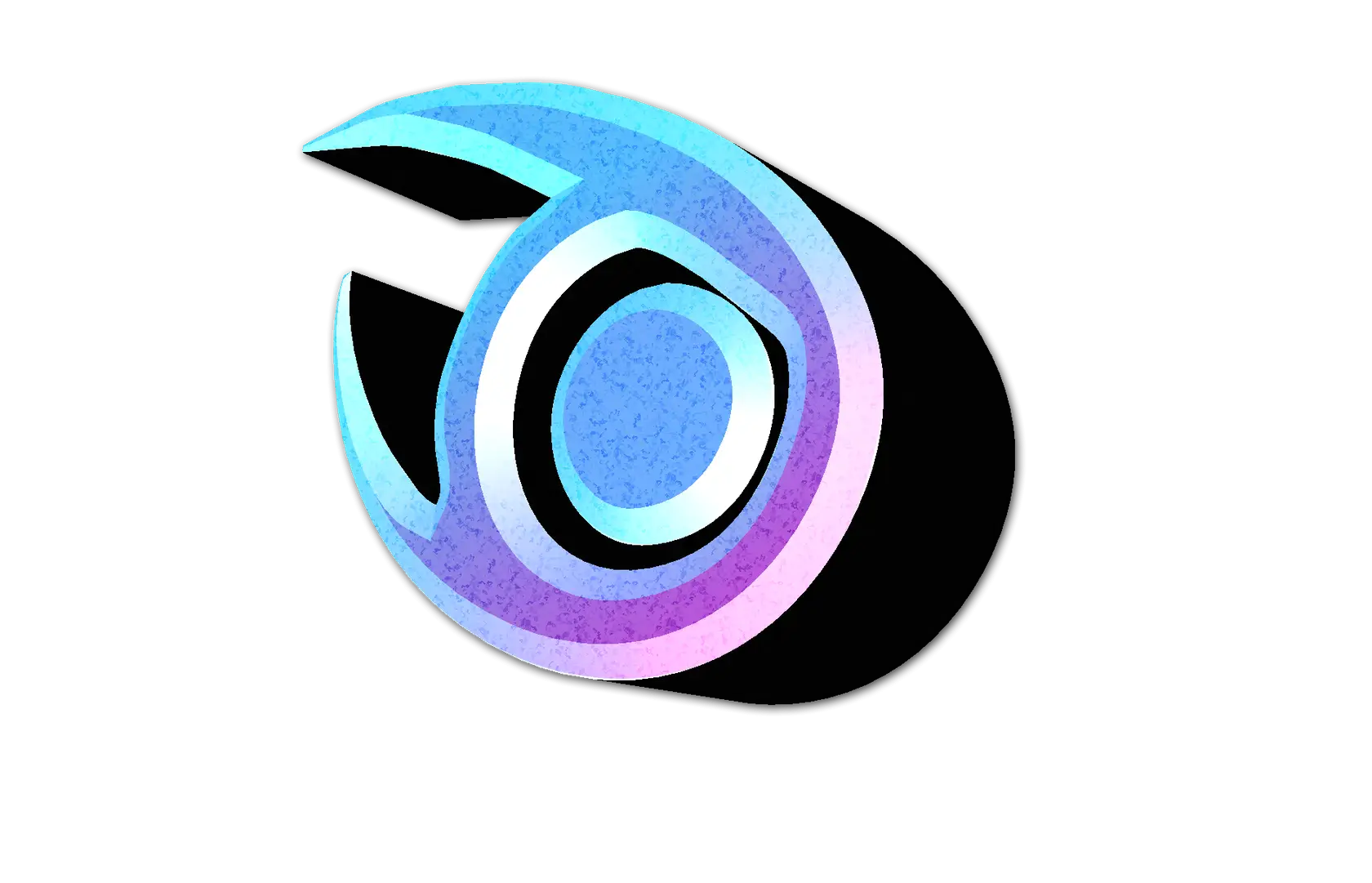 Abstract Eye Logo with Gradient Colors