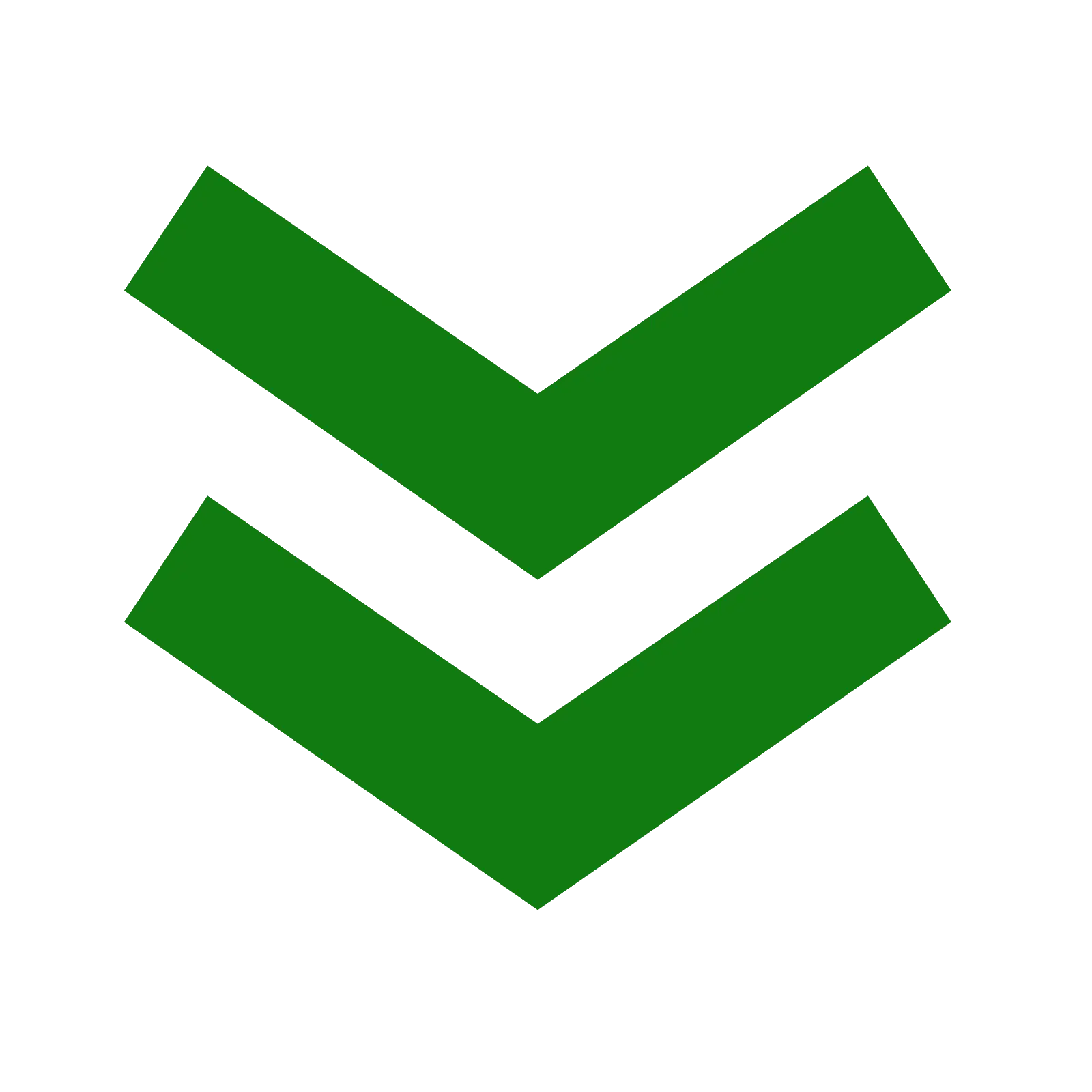 Green Downward Arrows