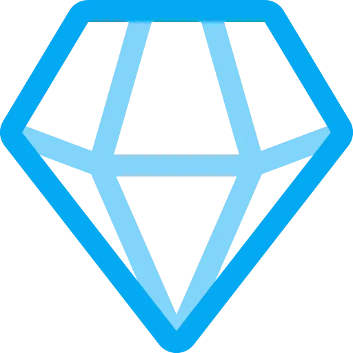 Blue Diamond Graphic Icon