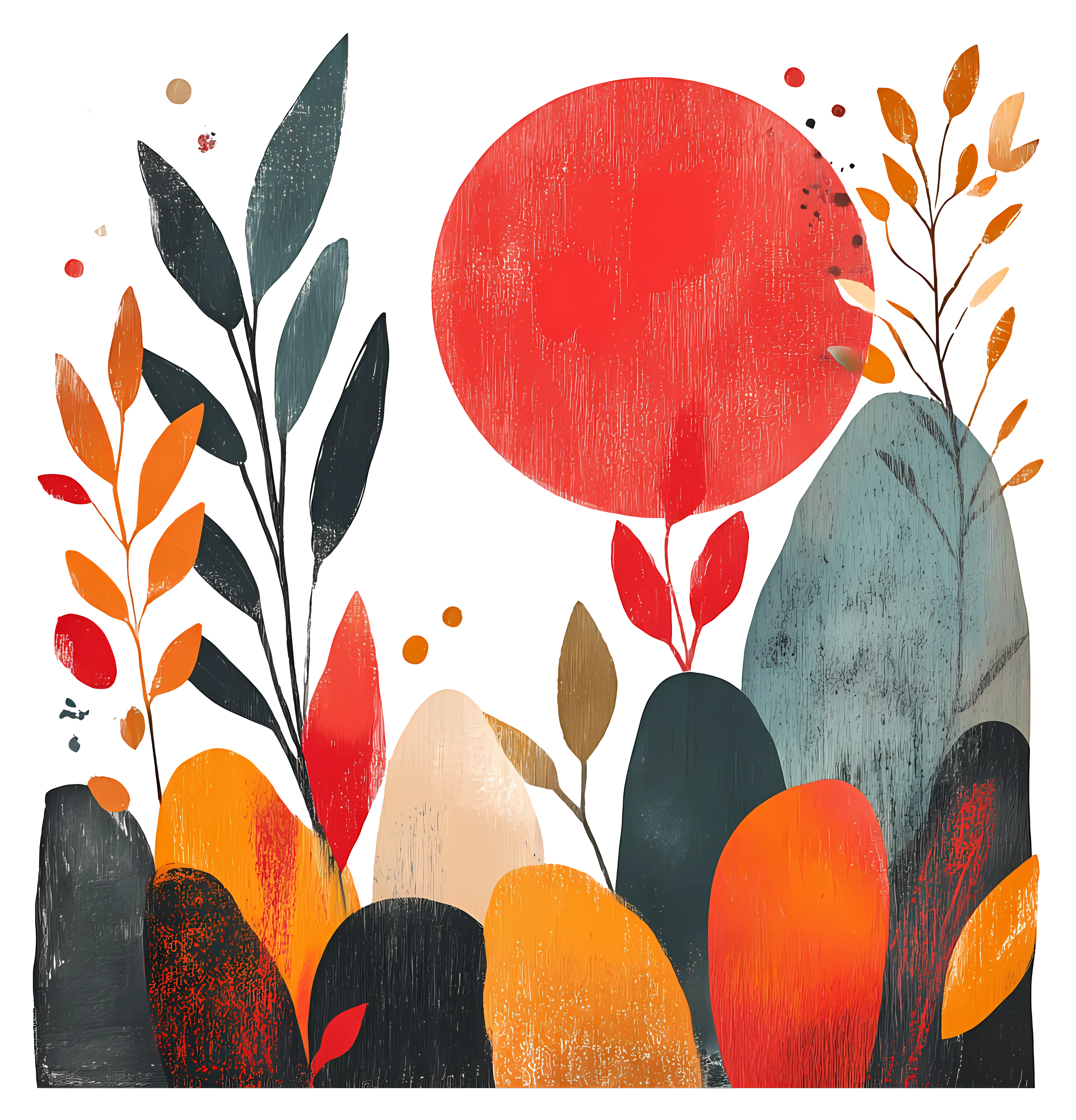 Colorful Abstract Nature Art