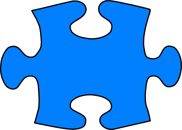 Blue Puzzle Piece Illustration