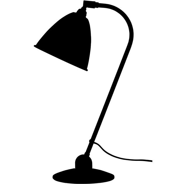 Black Table Lamp Silhouette