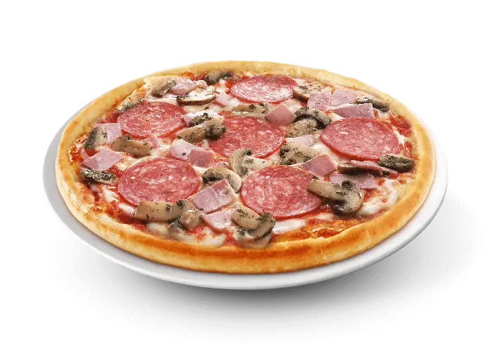 Pepperoni and Mushroom Pizza