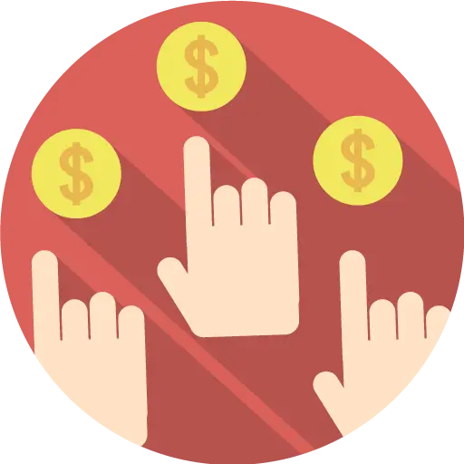 Dollar Signs and Hands