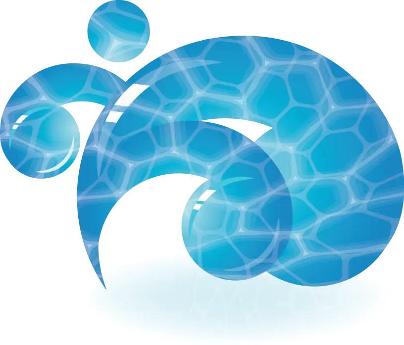 Blue Water Wave Illustration