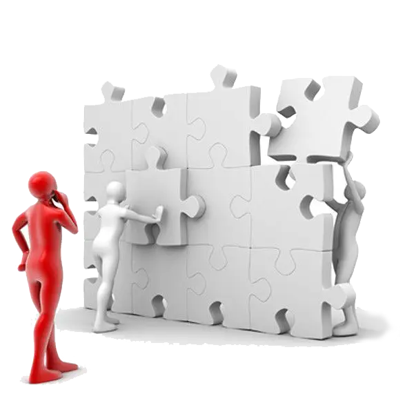 People Assembling Puzzle Pieces