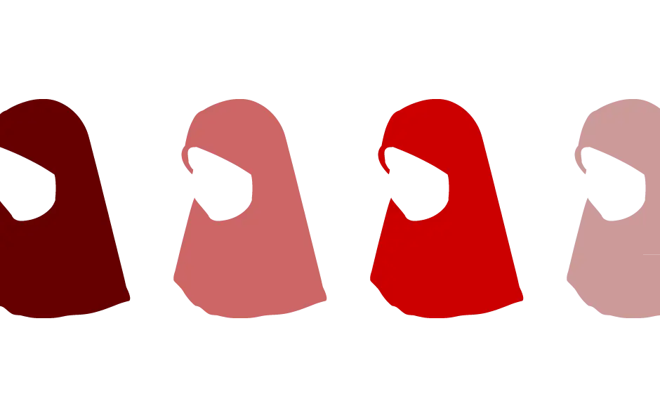 Colorful Hijab Silhouettes