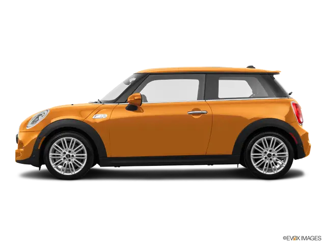 Orange Compact Car Side View