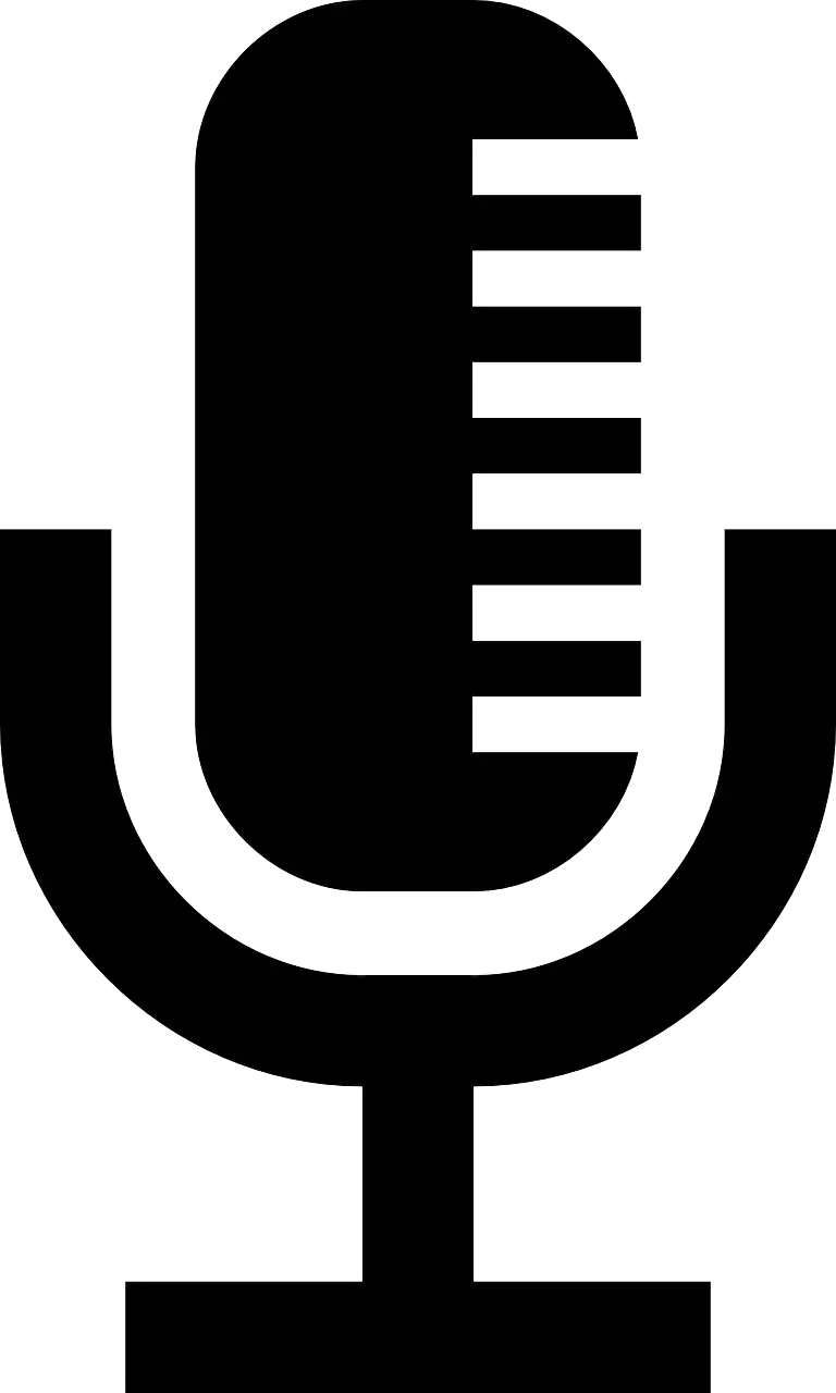 Black Microphone Icon