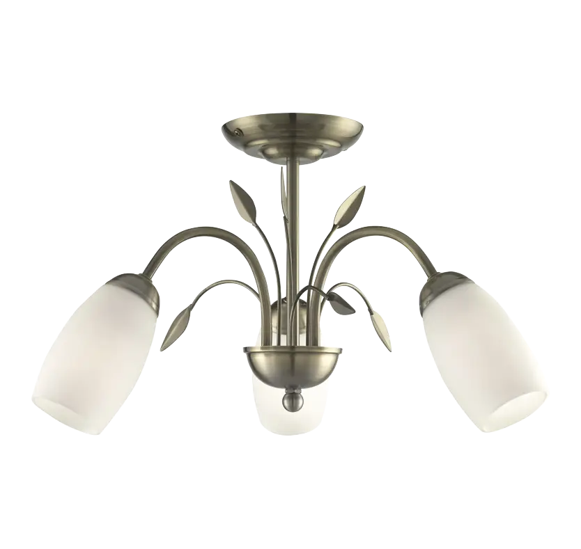 Modern Ceiling Light Fixture with Glass Covers
