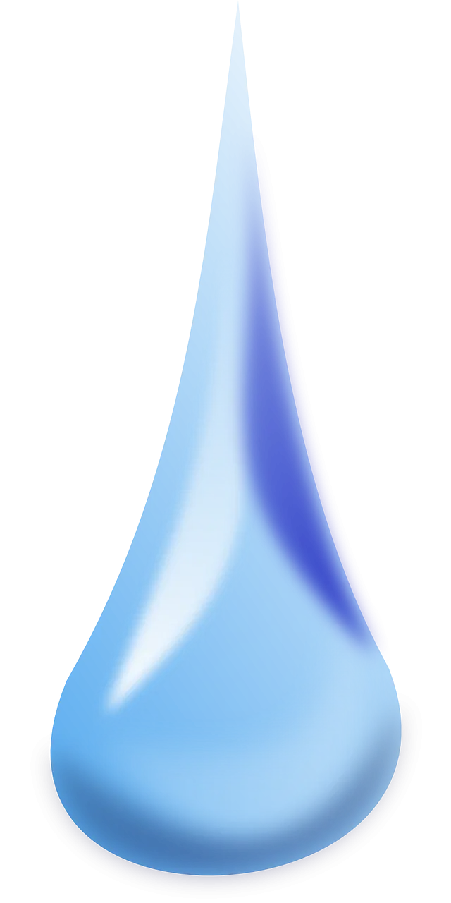 Blue Water Droplet
