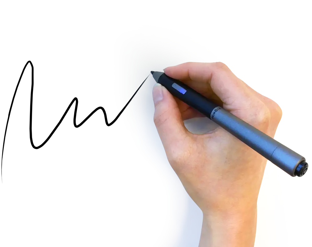 Hand Writing with a Pen