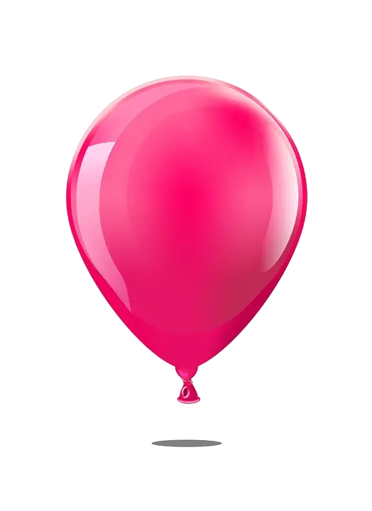 Bright Pink Balloon for Festive Celebrations