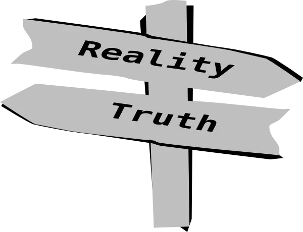 Reality and Truth Direction Sign