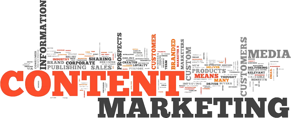 Content Marketing Word Cloud Illustration