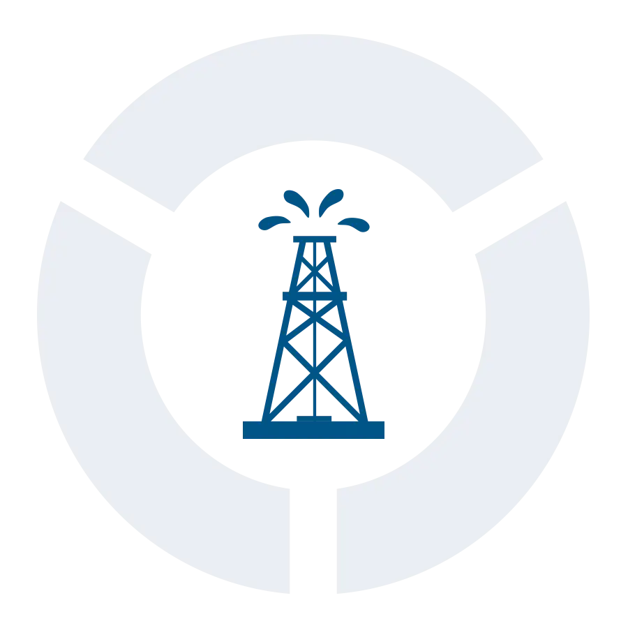 Oil Rig Icon Illustration