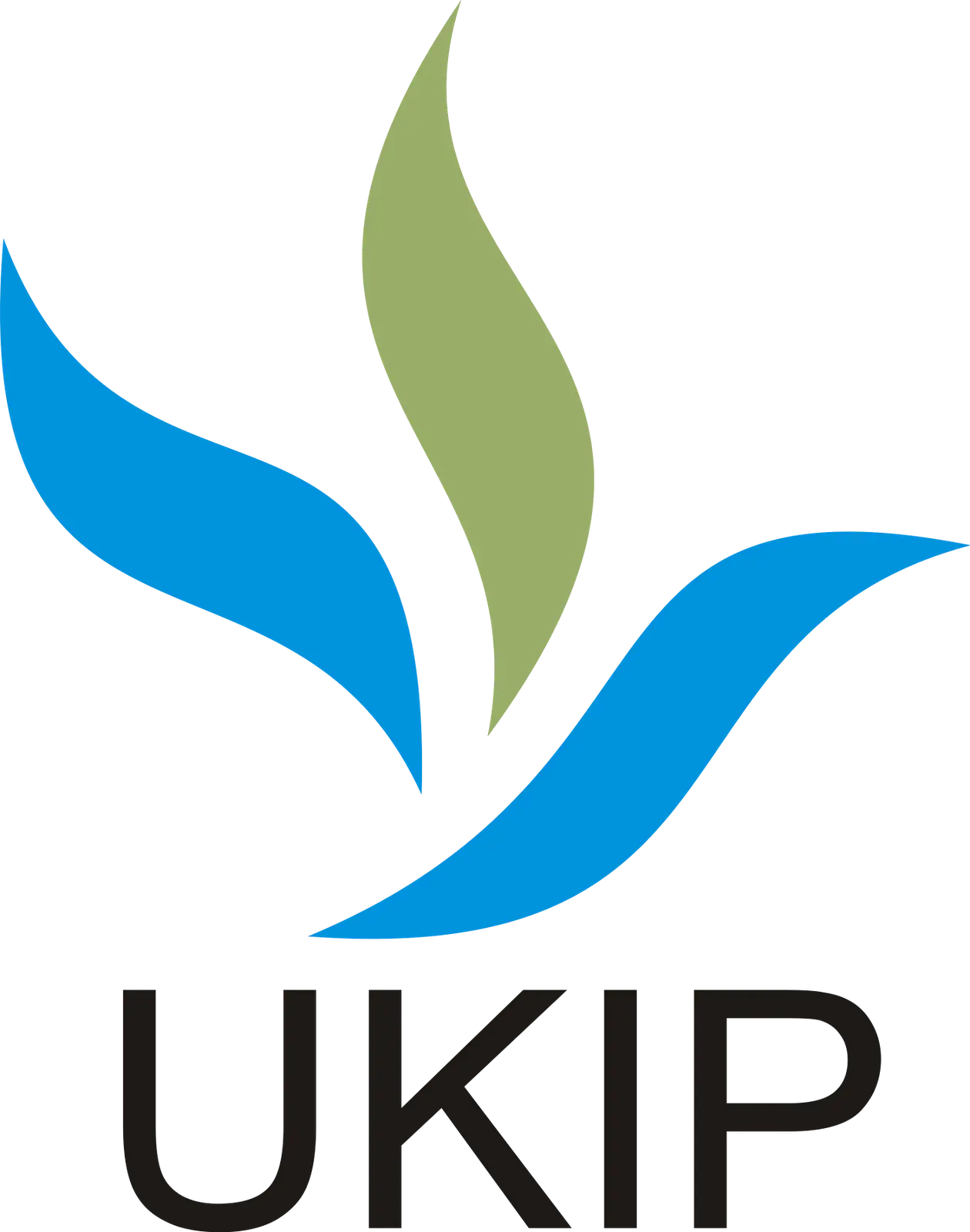 UKIP Logo with Green and Blue Elements