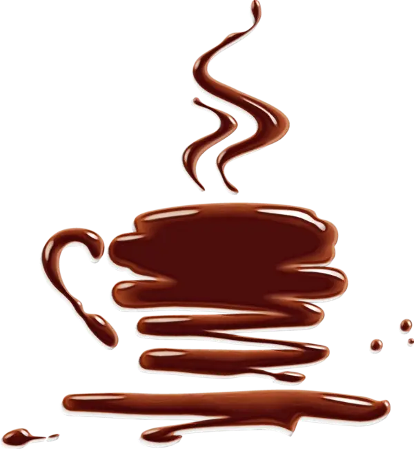 Artistic Chocolate Coffee Cup Design